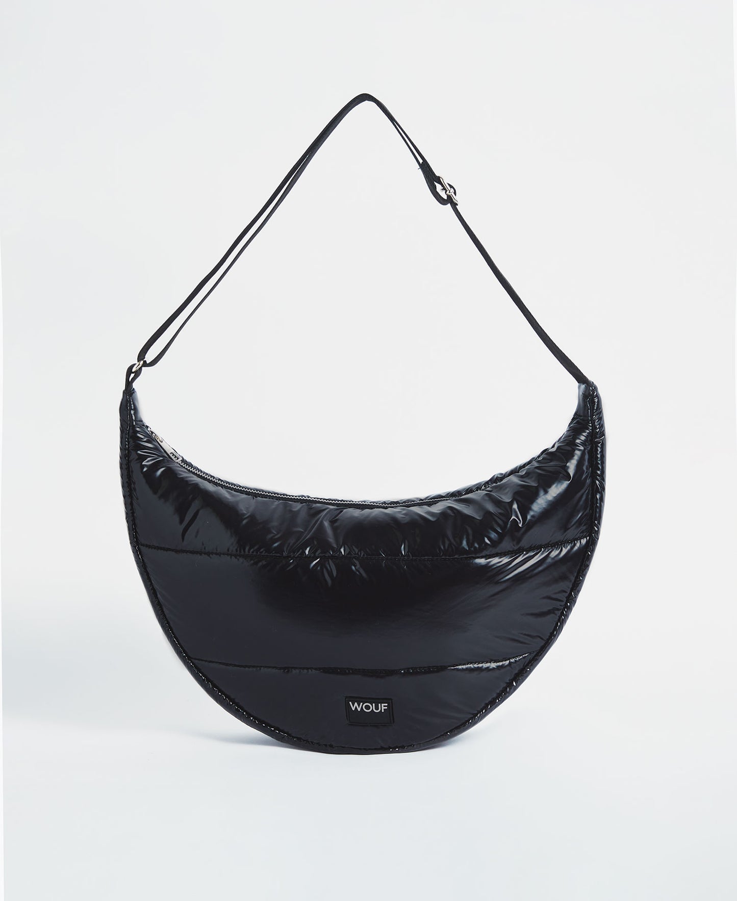 Bolso bandolera grande Black Glossy