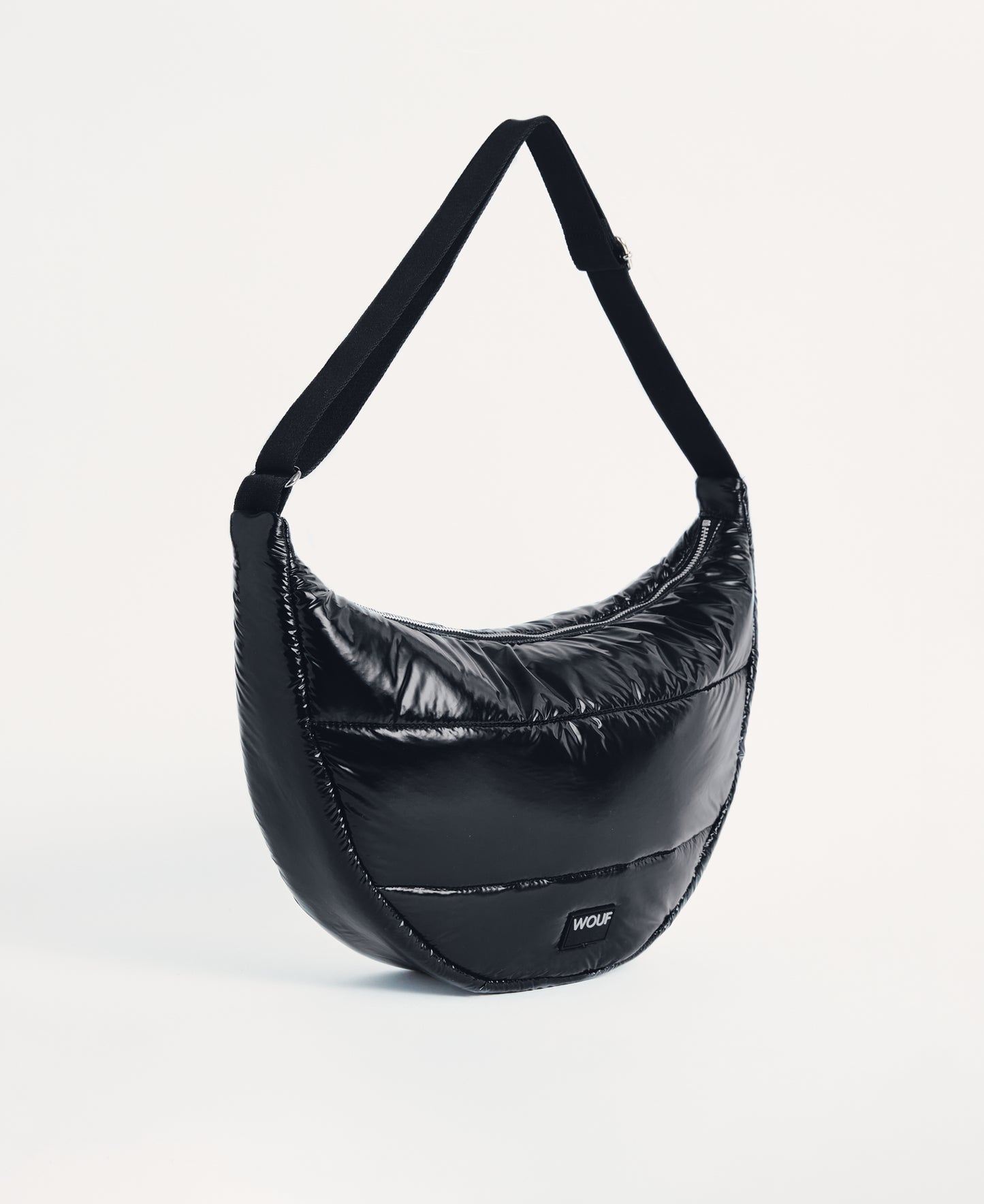 Bolso bandolera grande Black Glossy