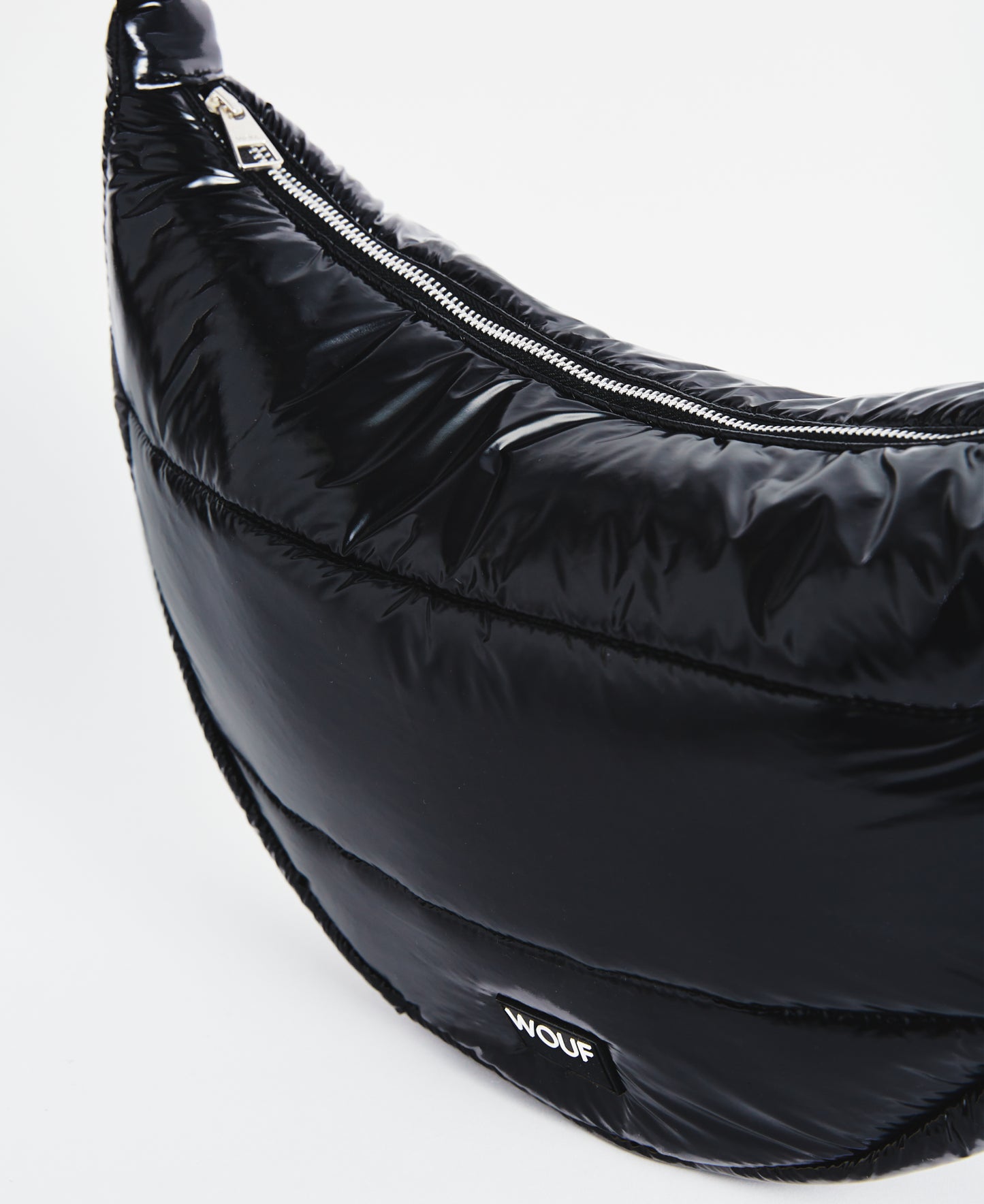 Bolso bandolera grande Black Glossy