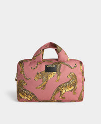 Blush Leopard Large Toiletry Bag