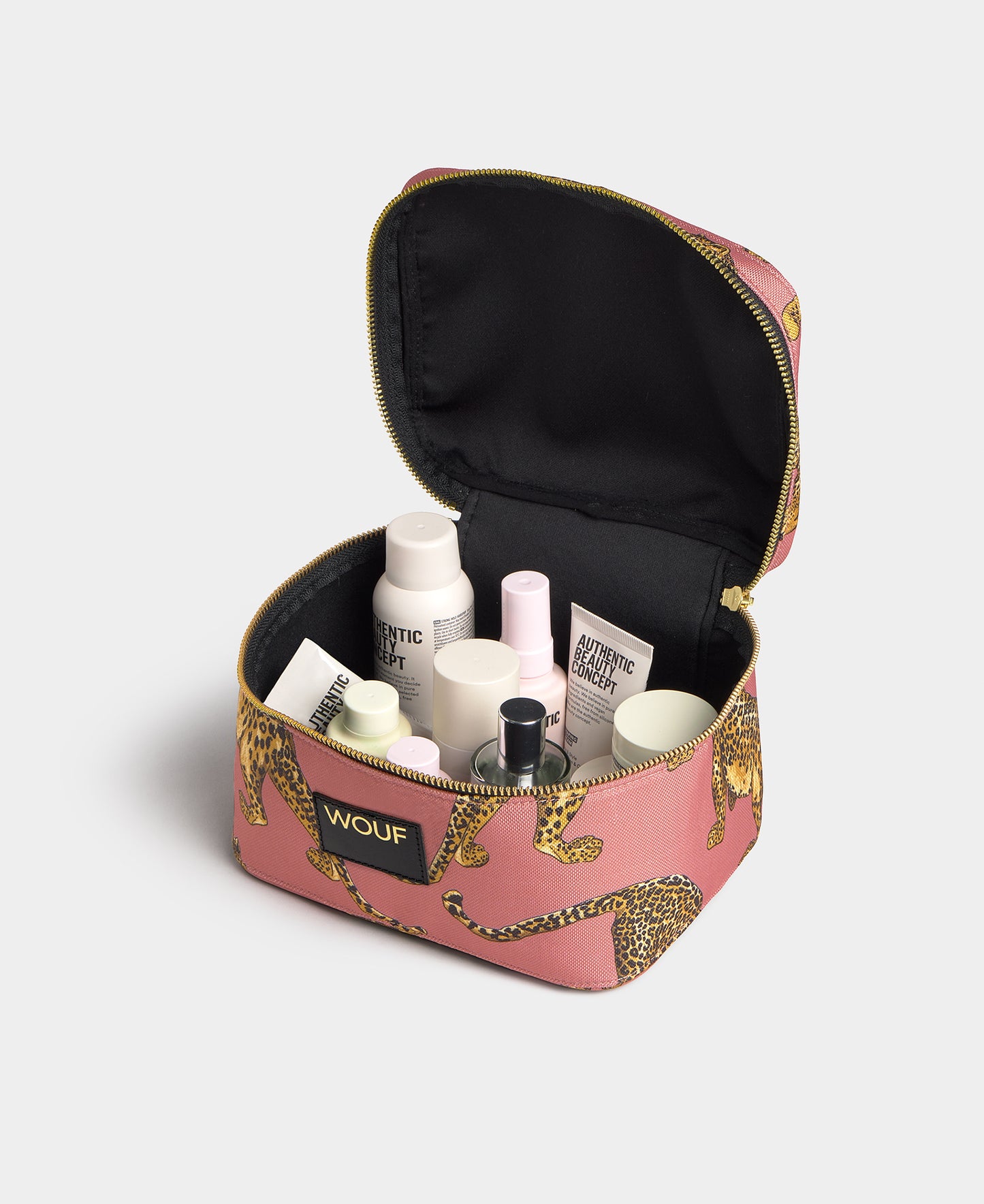 Blush Leopard Vanity Bag