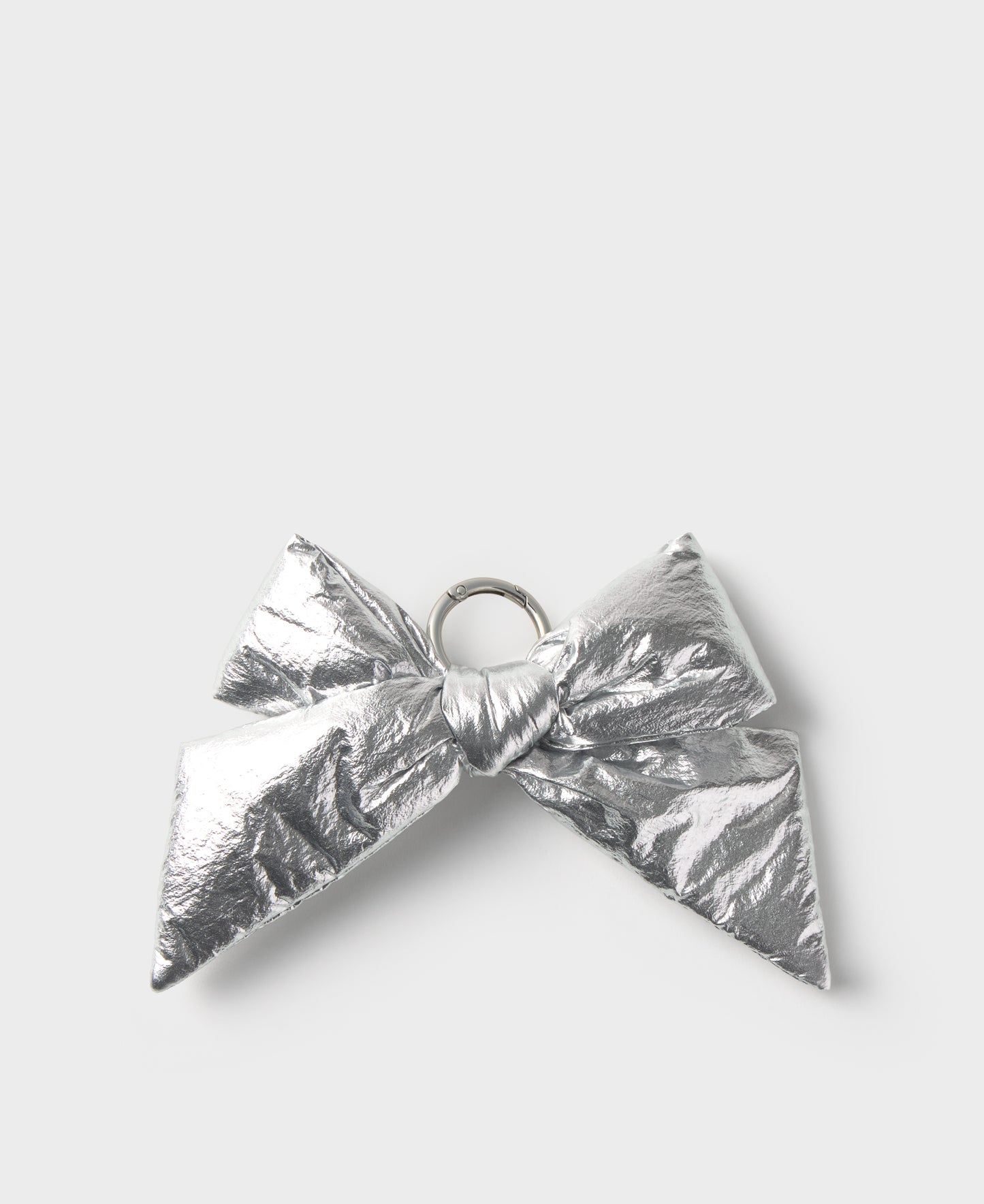 Silver Bow Charm