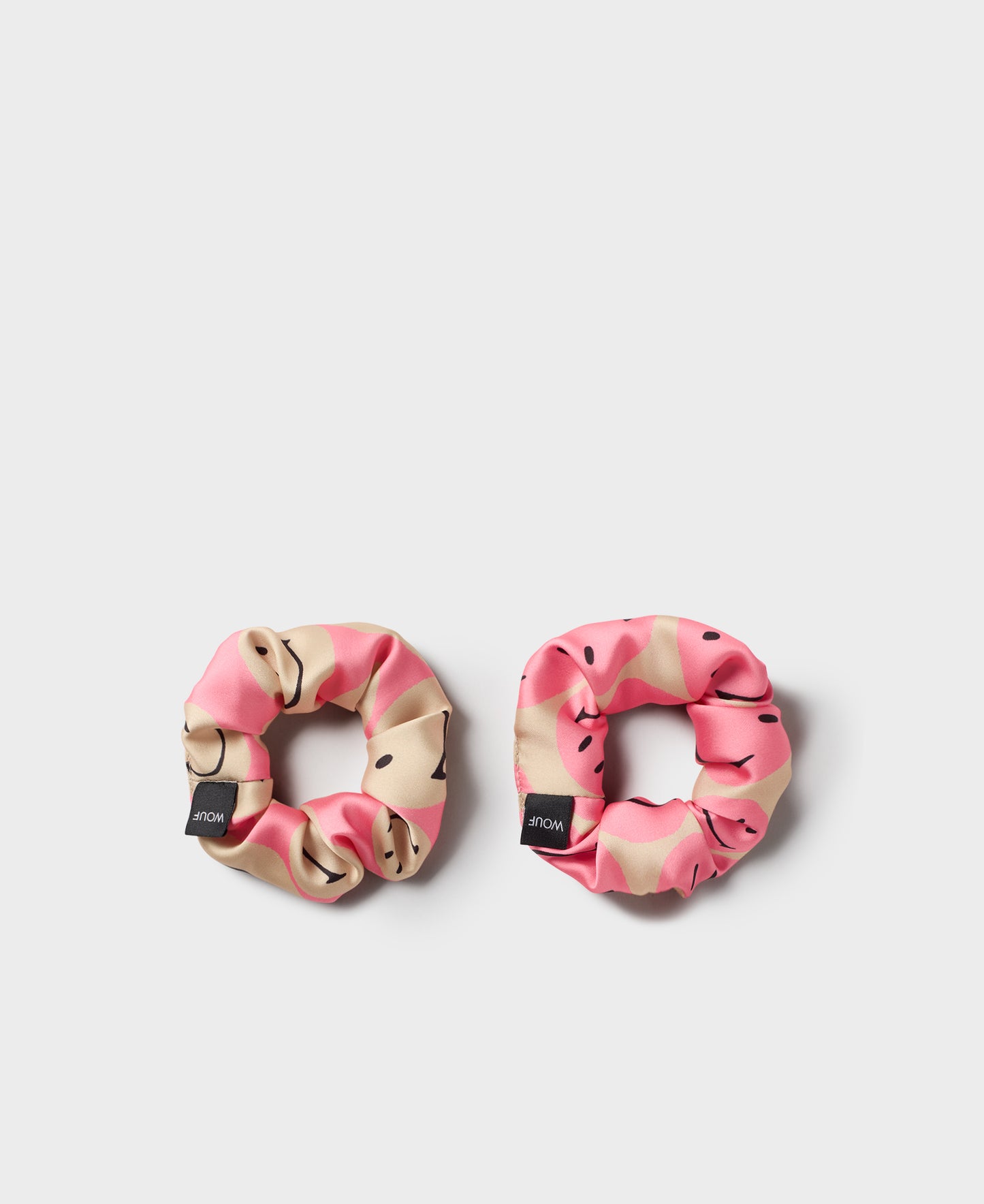 Smiley® Pink Scrunchies - 1