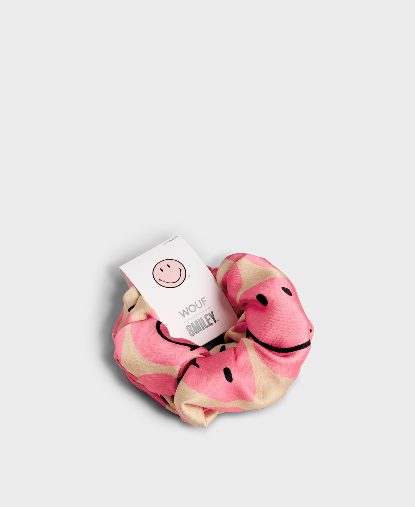 Smiley® Pink Scrunchies - 2 details