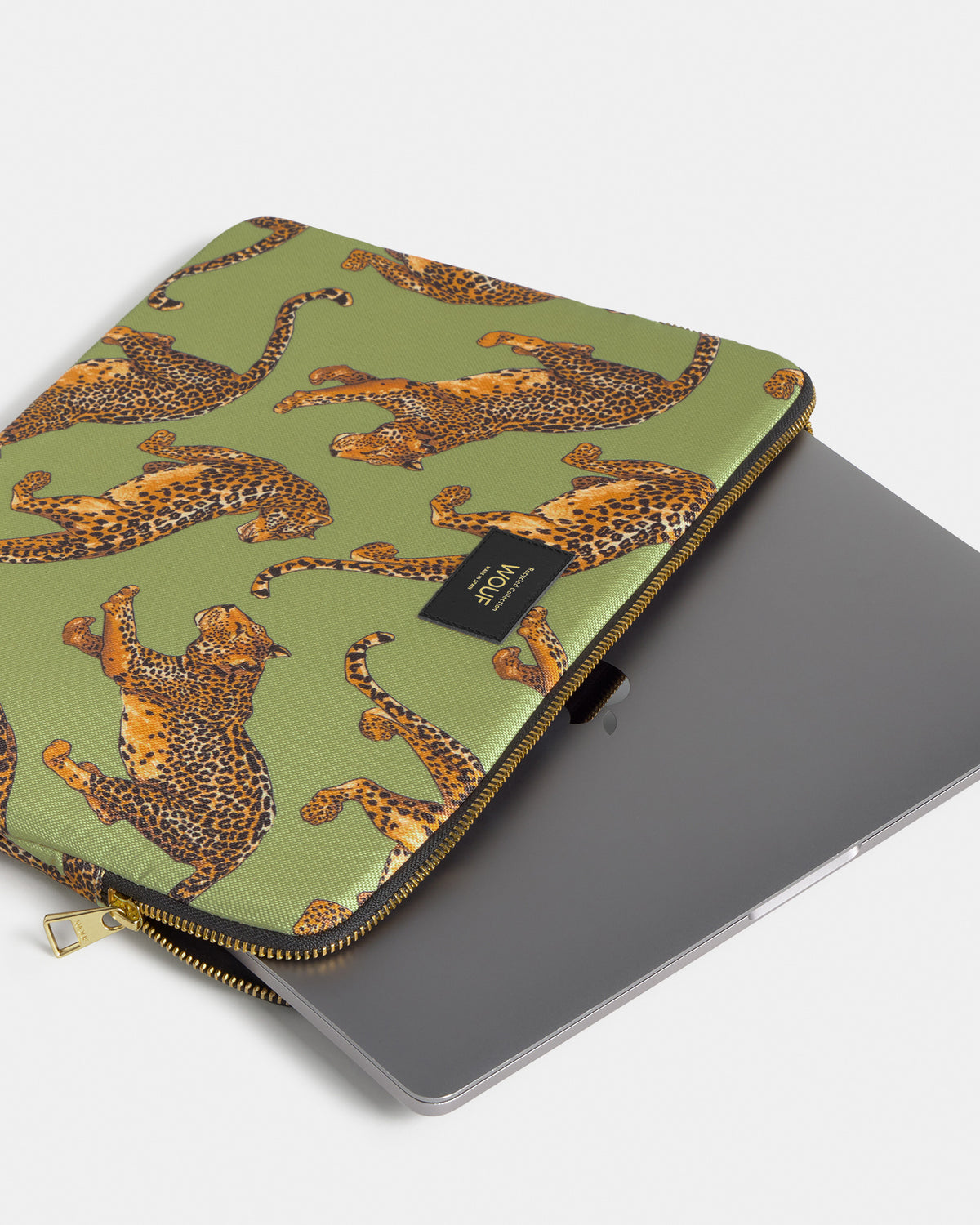 Funda portátil 13” & 14” Olive Leopard
