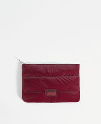 Burgundy Glossy Pouch-WOUF-Recycled polyamide-1