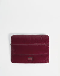 Burgundy Glossy Laptop Sleeve 13&14-WOUF-Recycled polyamide-1