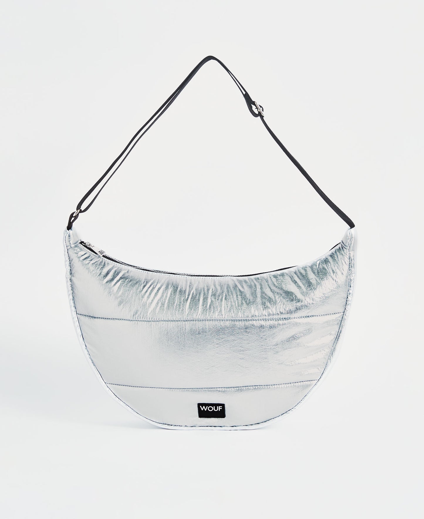 Grand sac à bandoulière Silver Glossy