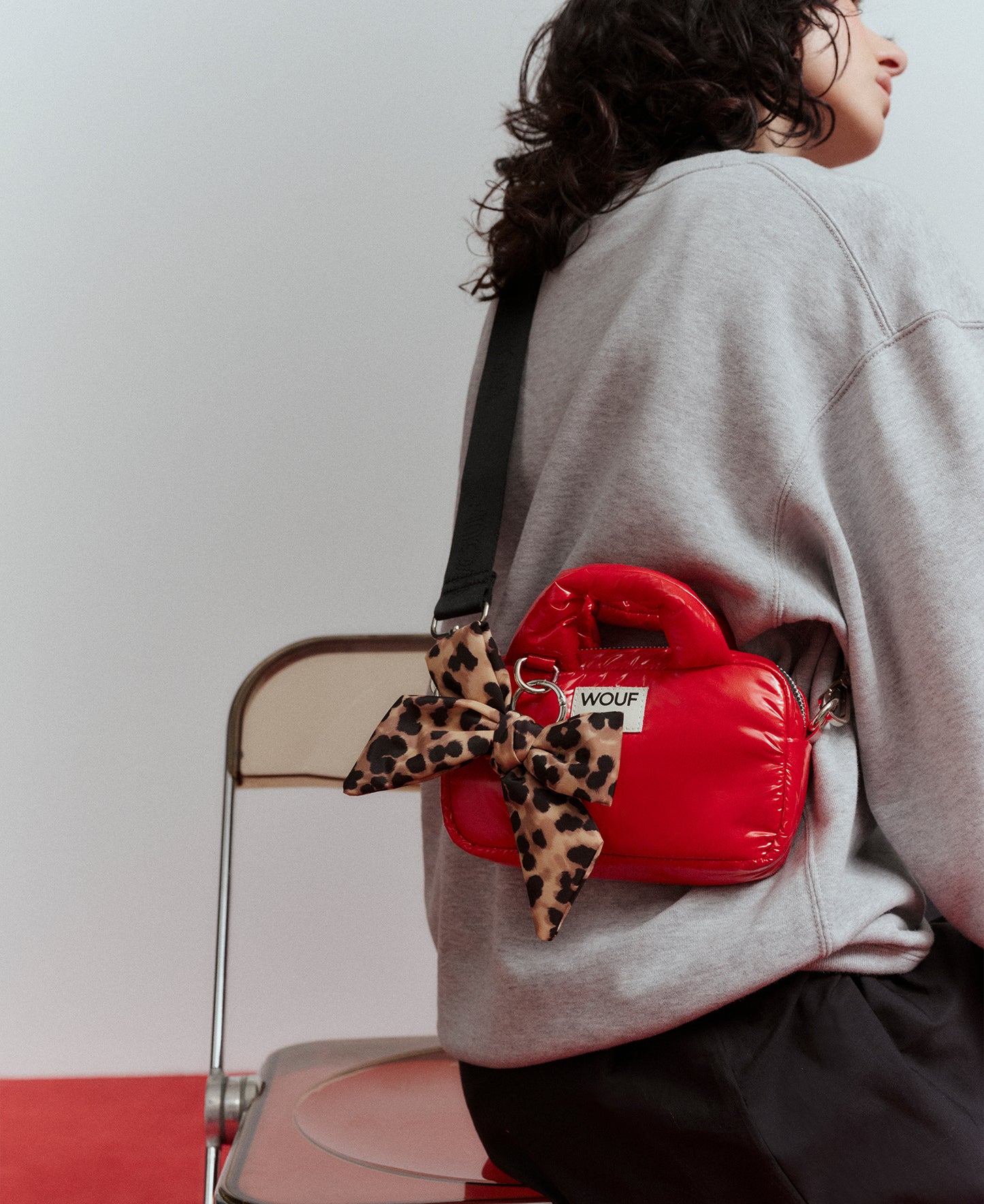Mini bolso Cherry con Charm Feline Bow