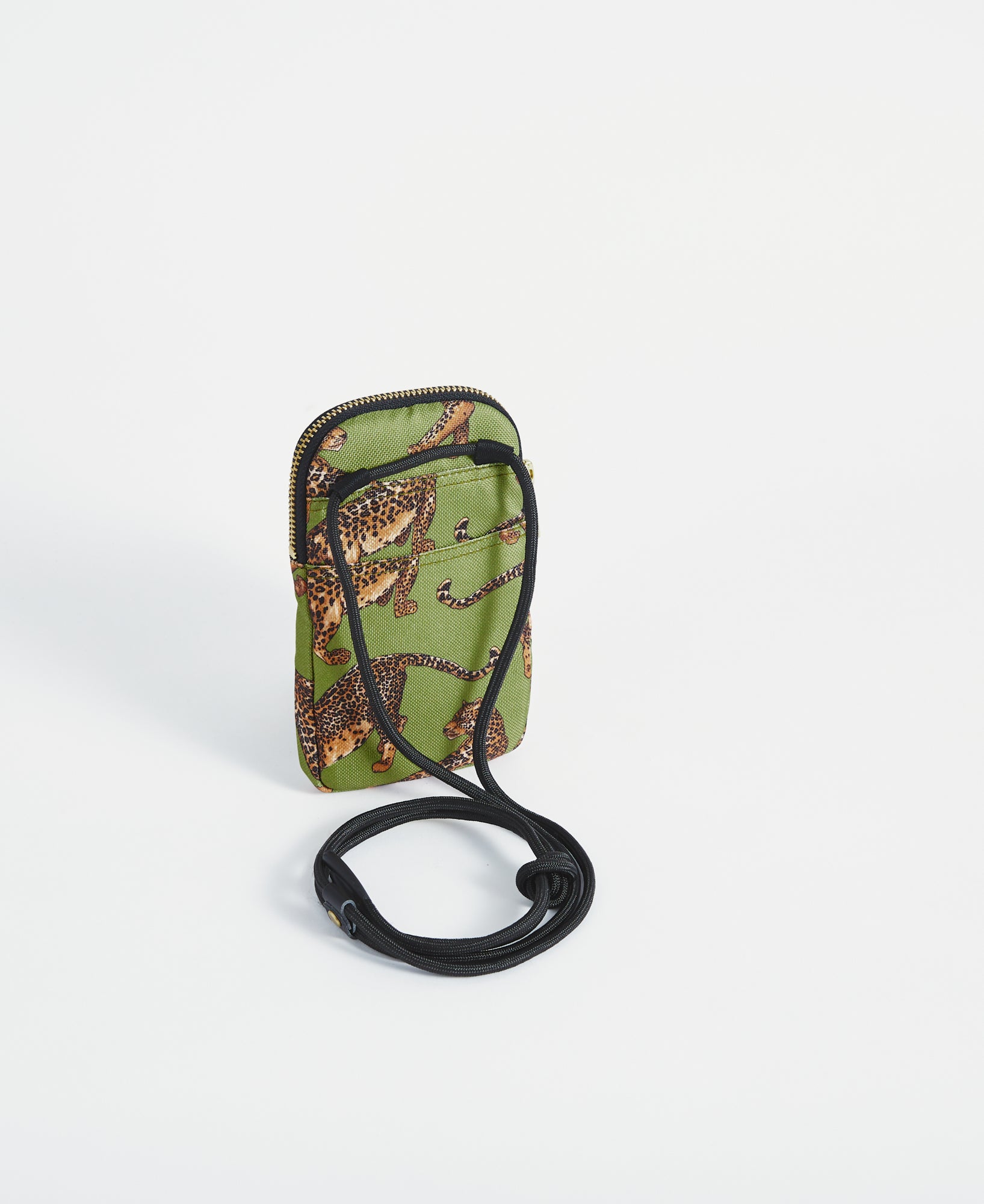 Olive Leopard Crossbody Phone Bag WOUF