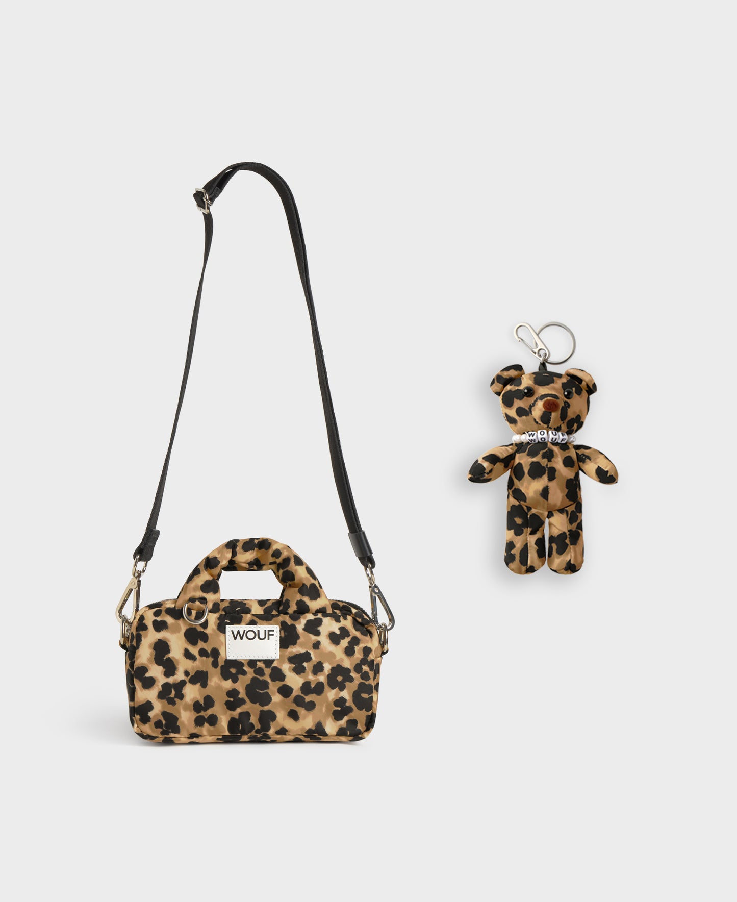 Feline Mini bag with Feline Bear charm