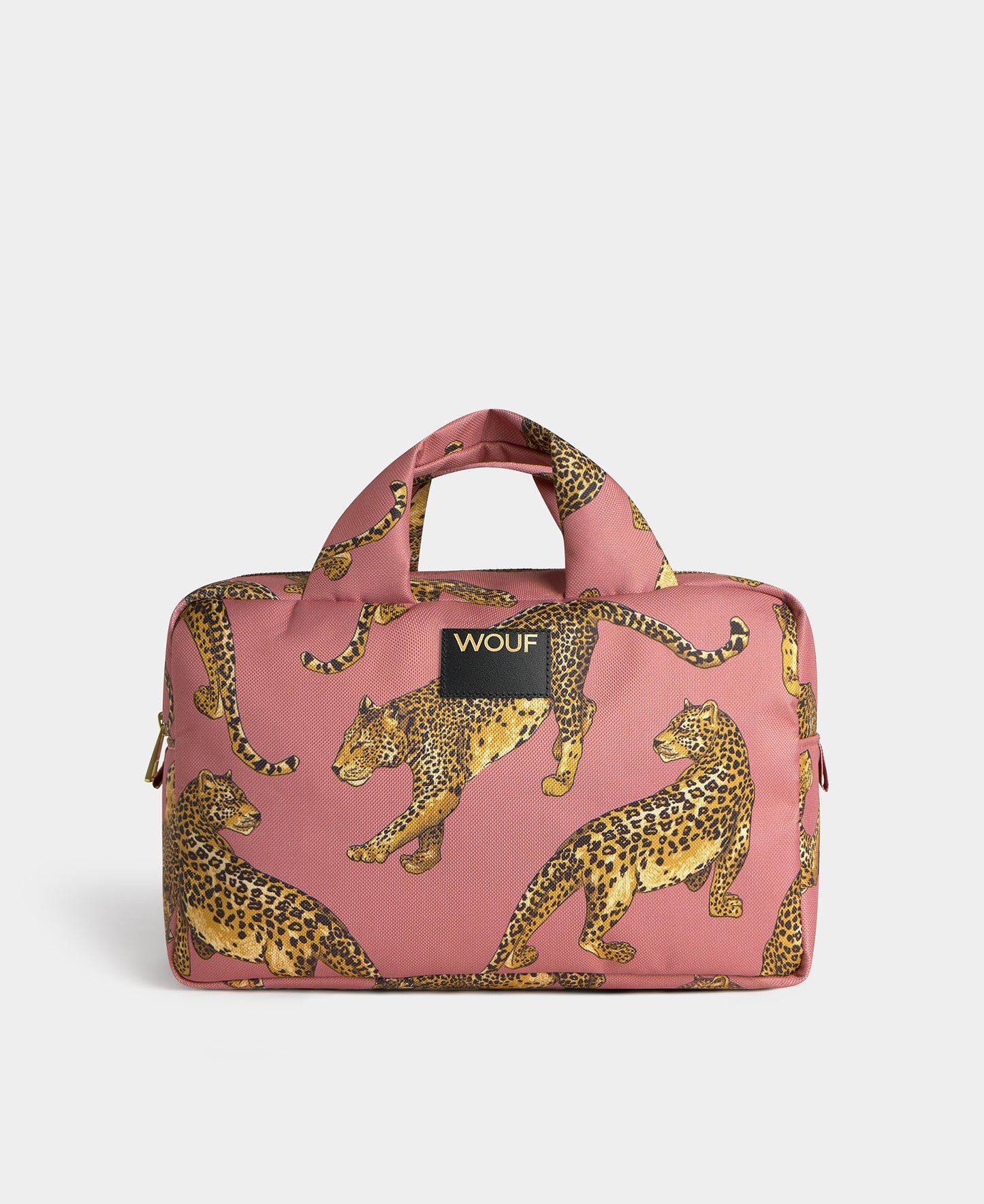 Grande Trousse de Toilette et Trousse de Maquillage Blush Leopard