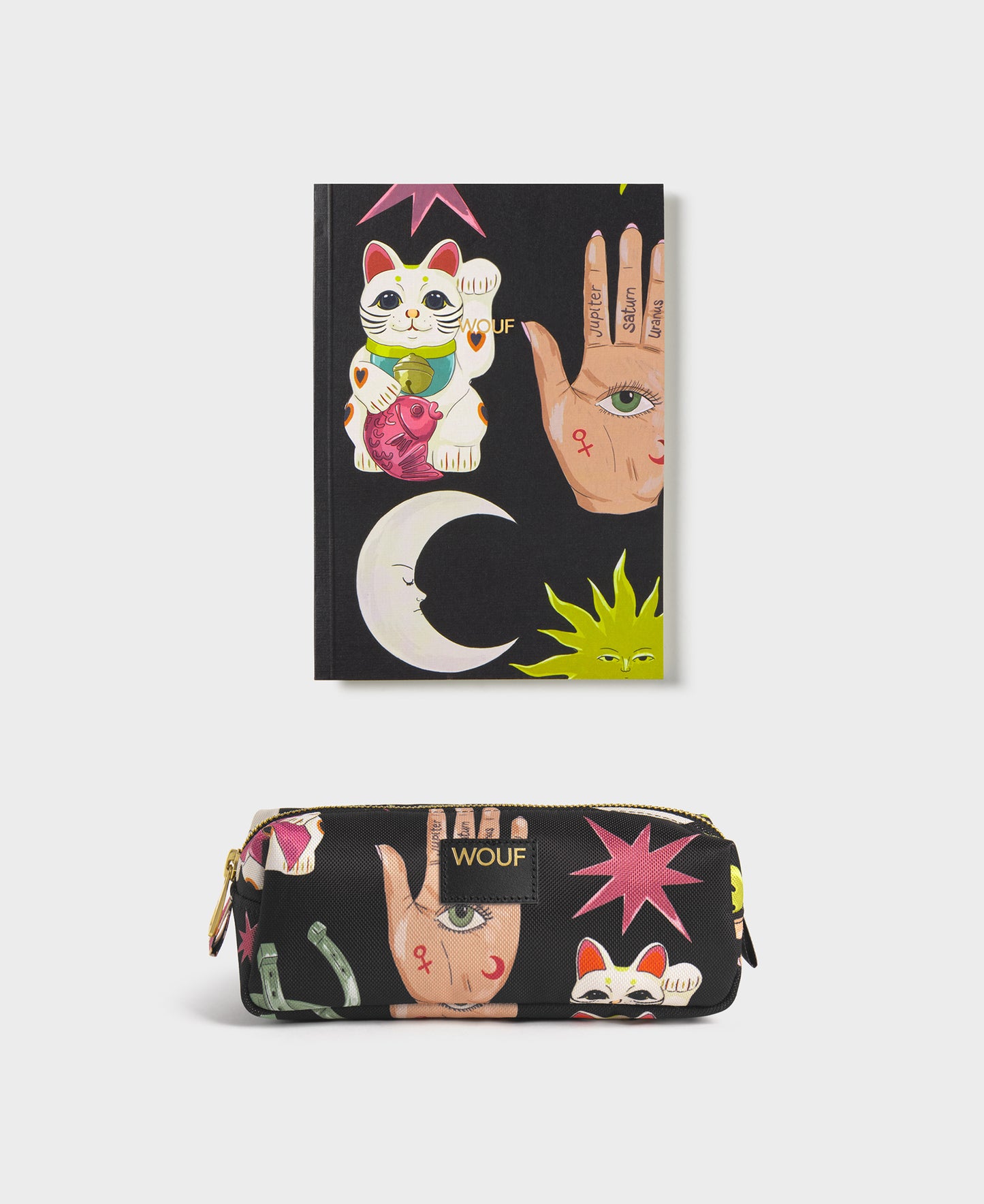 Fortuna Pencil Case and A5 Paper Notebook