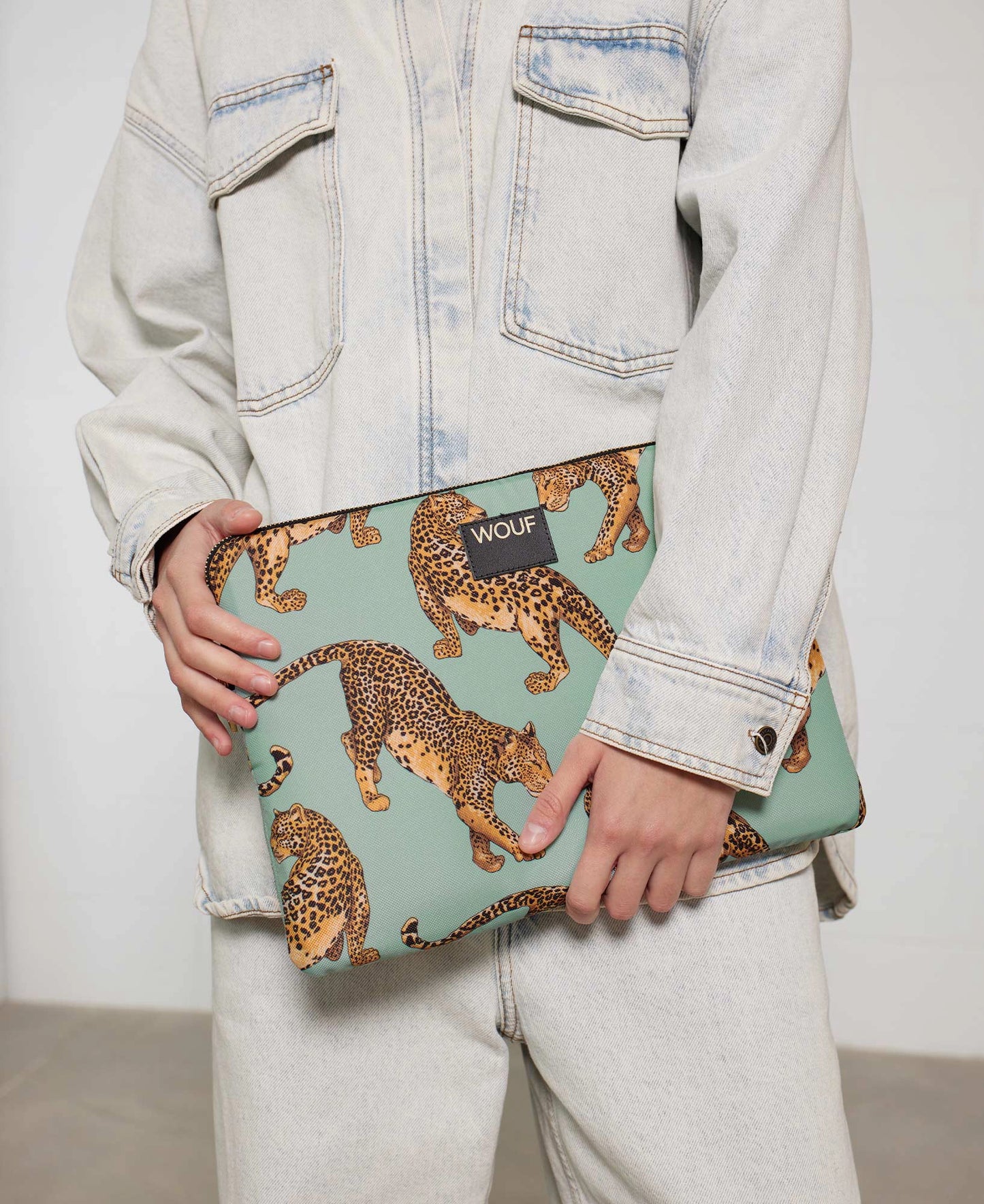 Emerald Leopard Laptop Sleeve 15 & 16