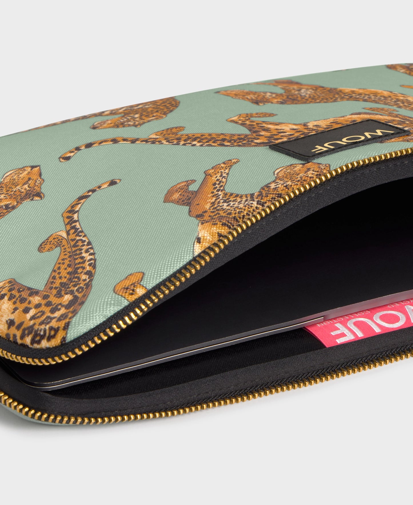 Emerald Leopard Laptop Sleeve 15 & 16