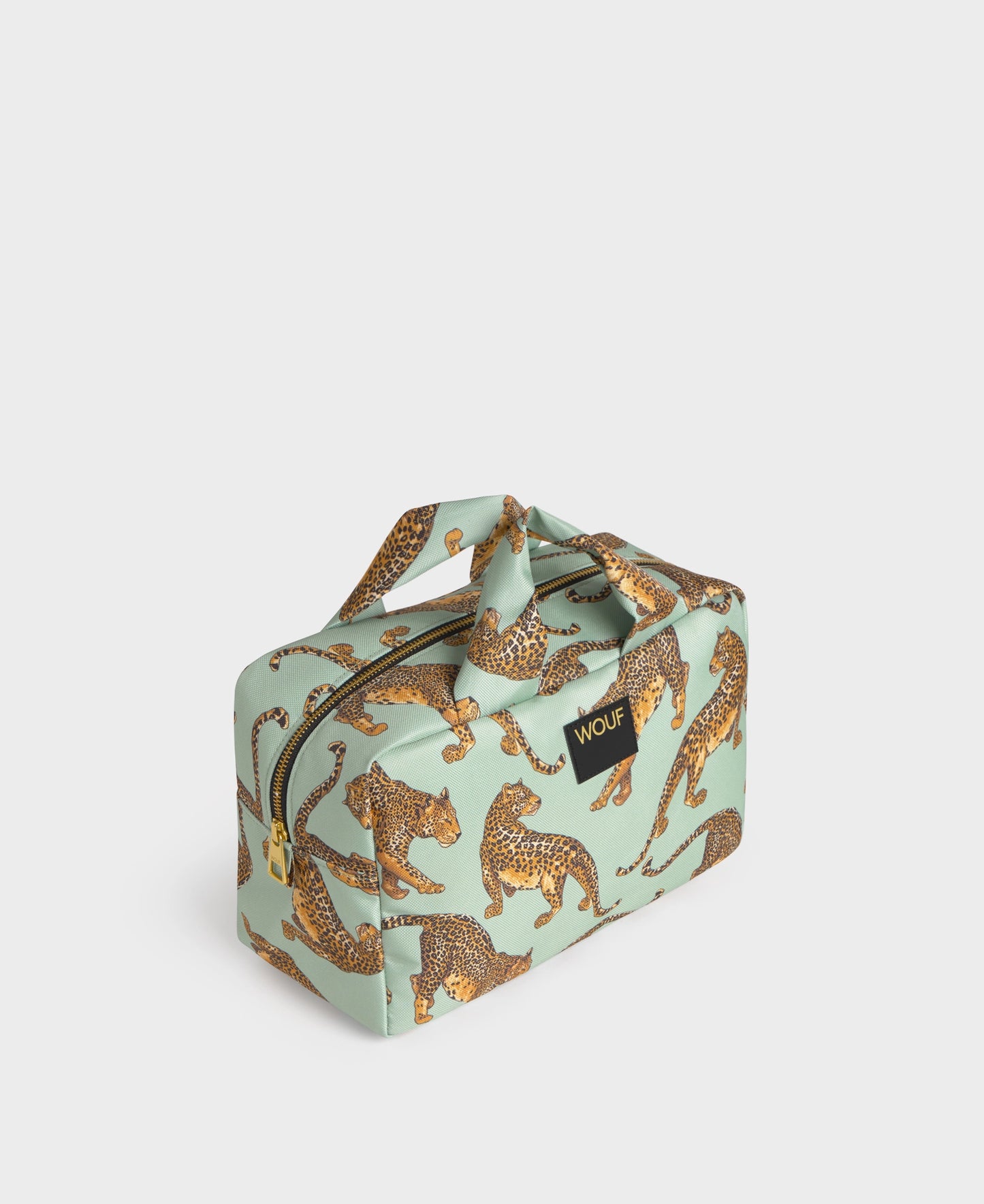 Emerald Leopard Large Toiletry Bag