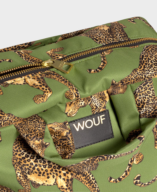 Neceser grande Olive Leopard