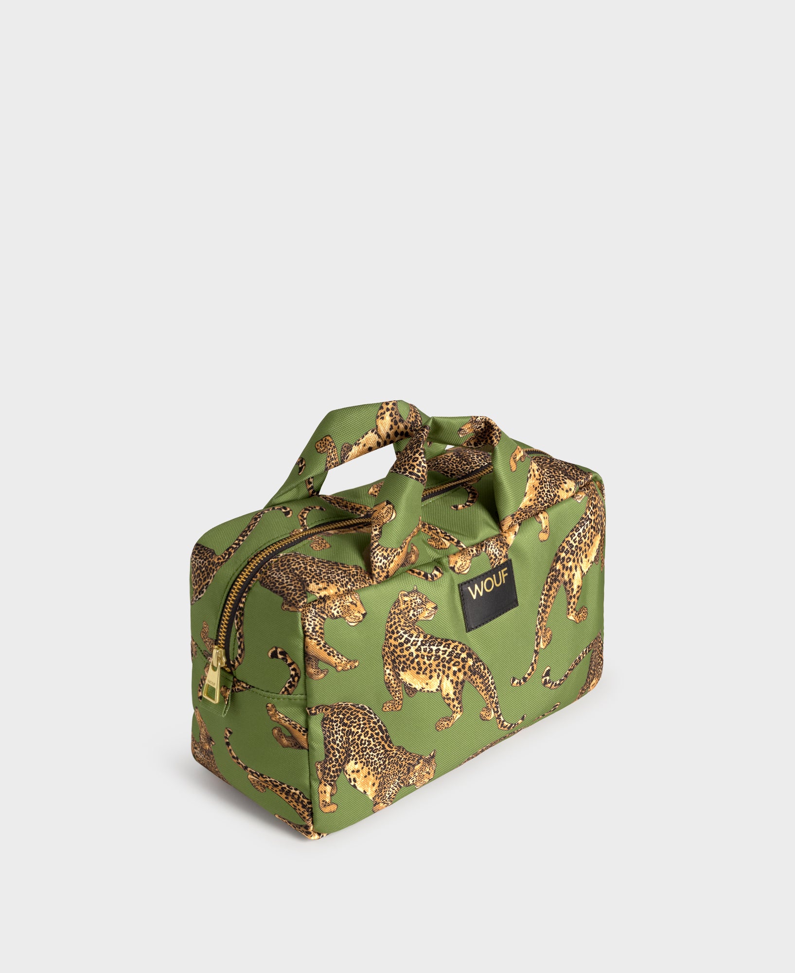 Olive Leopard Large Toiletry Bag Olive Leopard Large Toiletry Bag