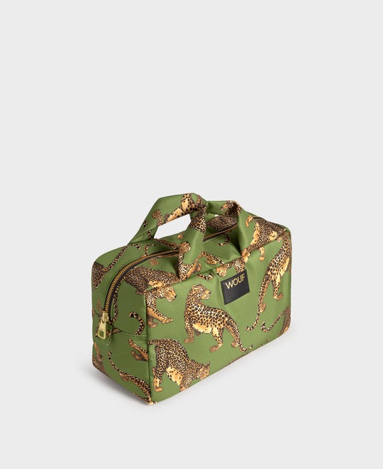 Neceser grande Olive Leopard