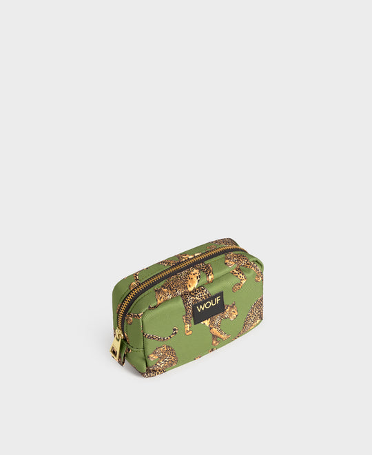 Trousse de maquillage Olive Leopard