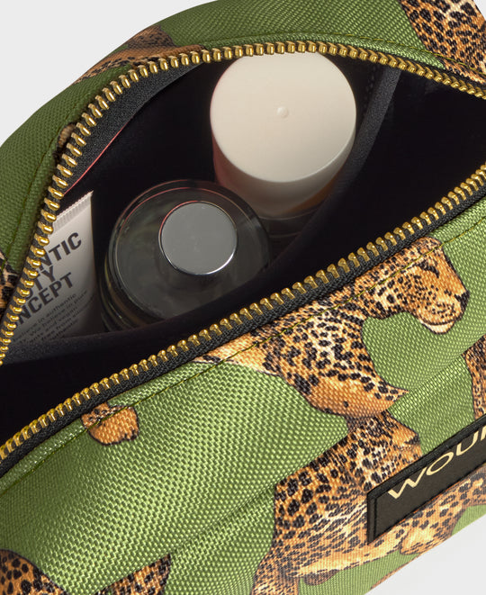 Neceser Olive Leopard