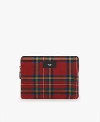 Funda para tableta de tartán rojo