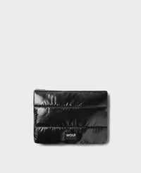 Black Glossy Pouch-WOUF-Recycled polyester-1