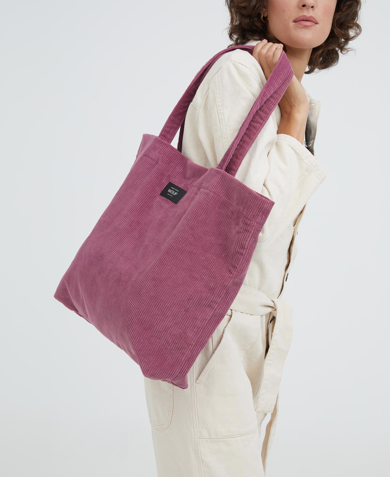 Mauve Tote bag WOUF