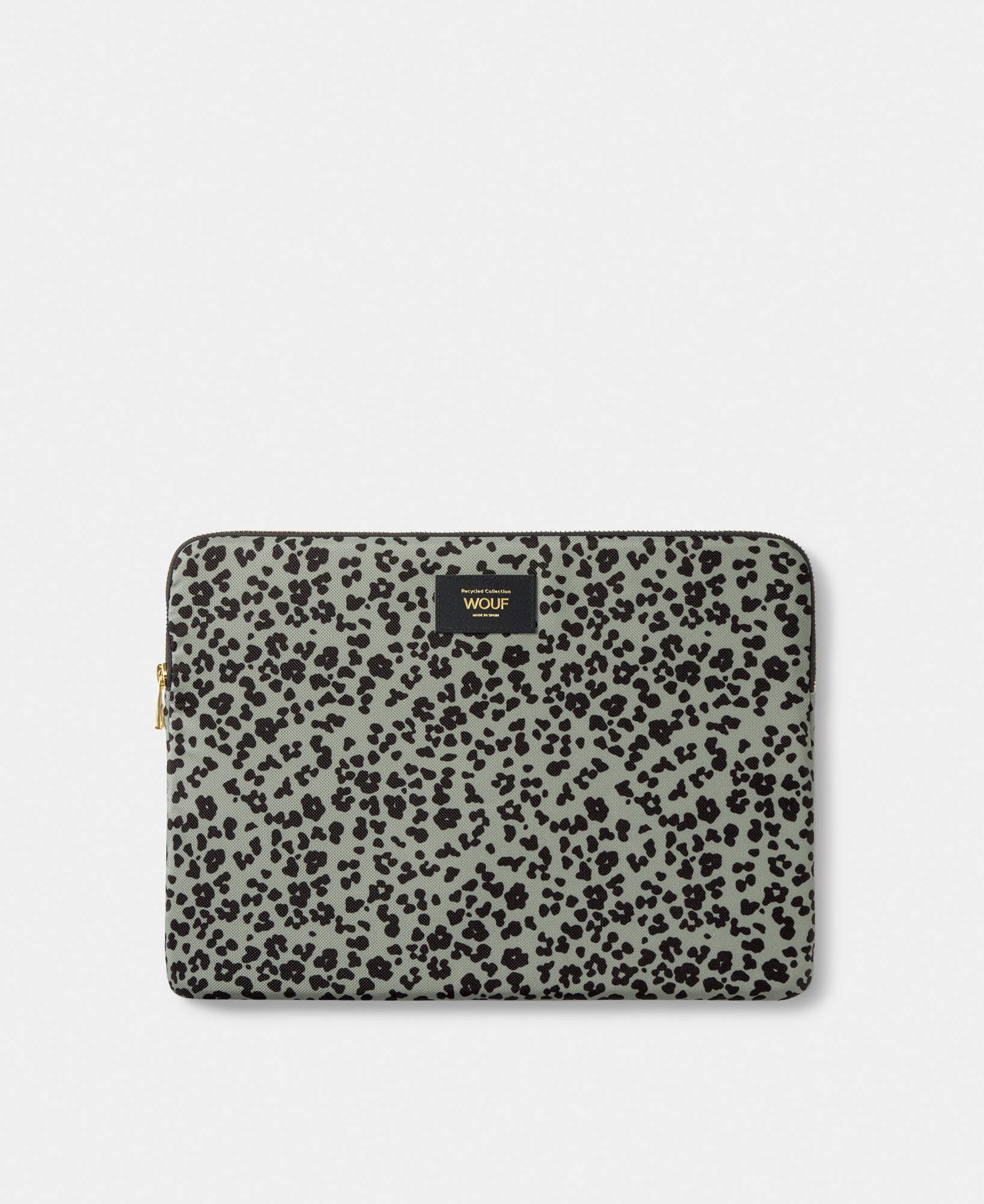 Steel Roar laptop sleeve 13-14 with grey and black animal print - Wouf