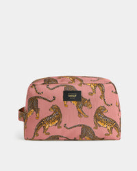 Blush Leopard Large Toiletry Bag