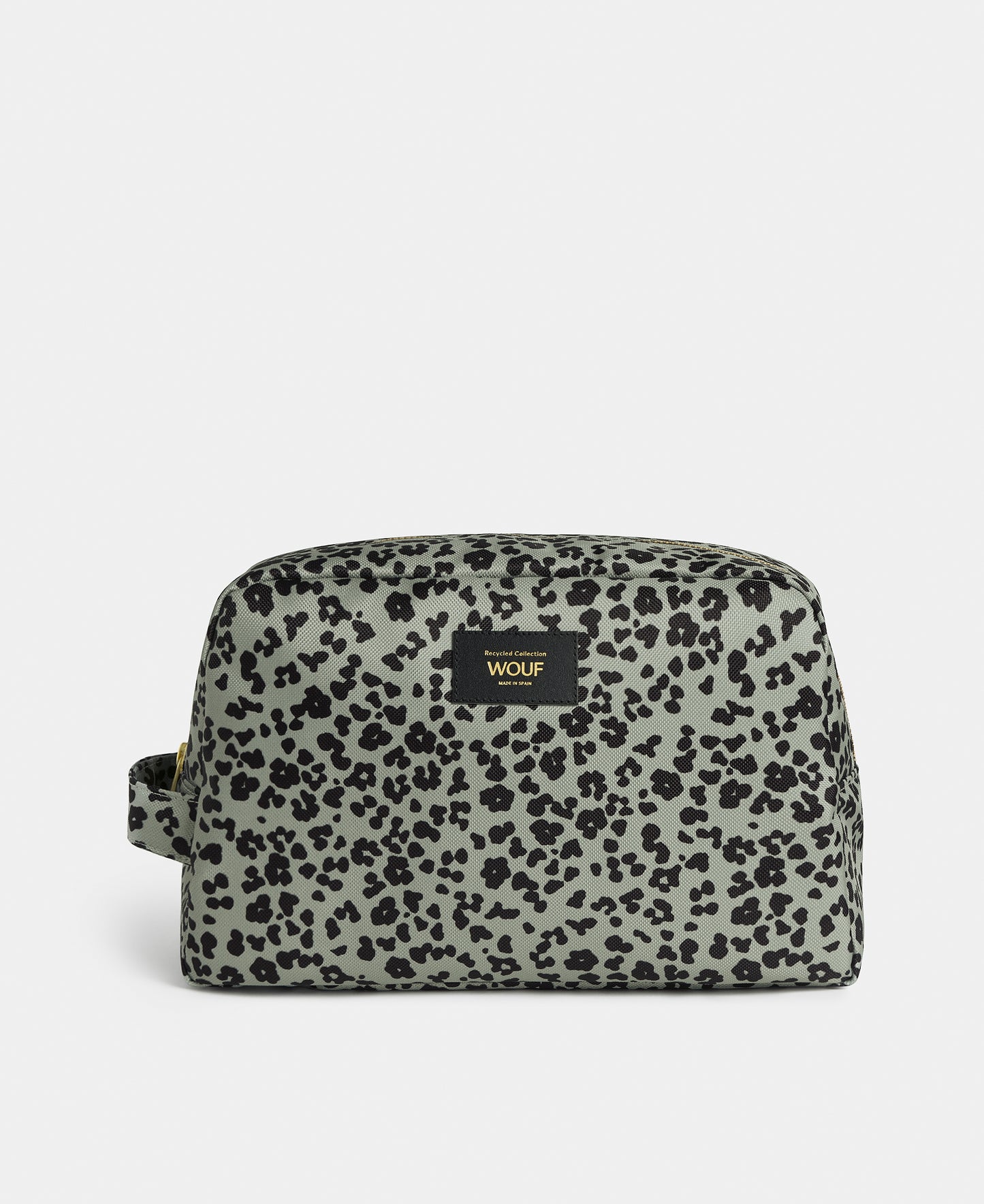 Steel Roar large toiletry bag with grey and black animal print - Wouf