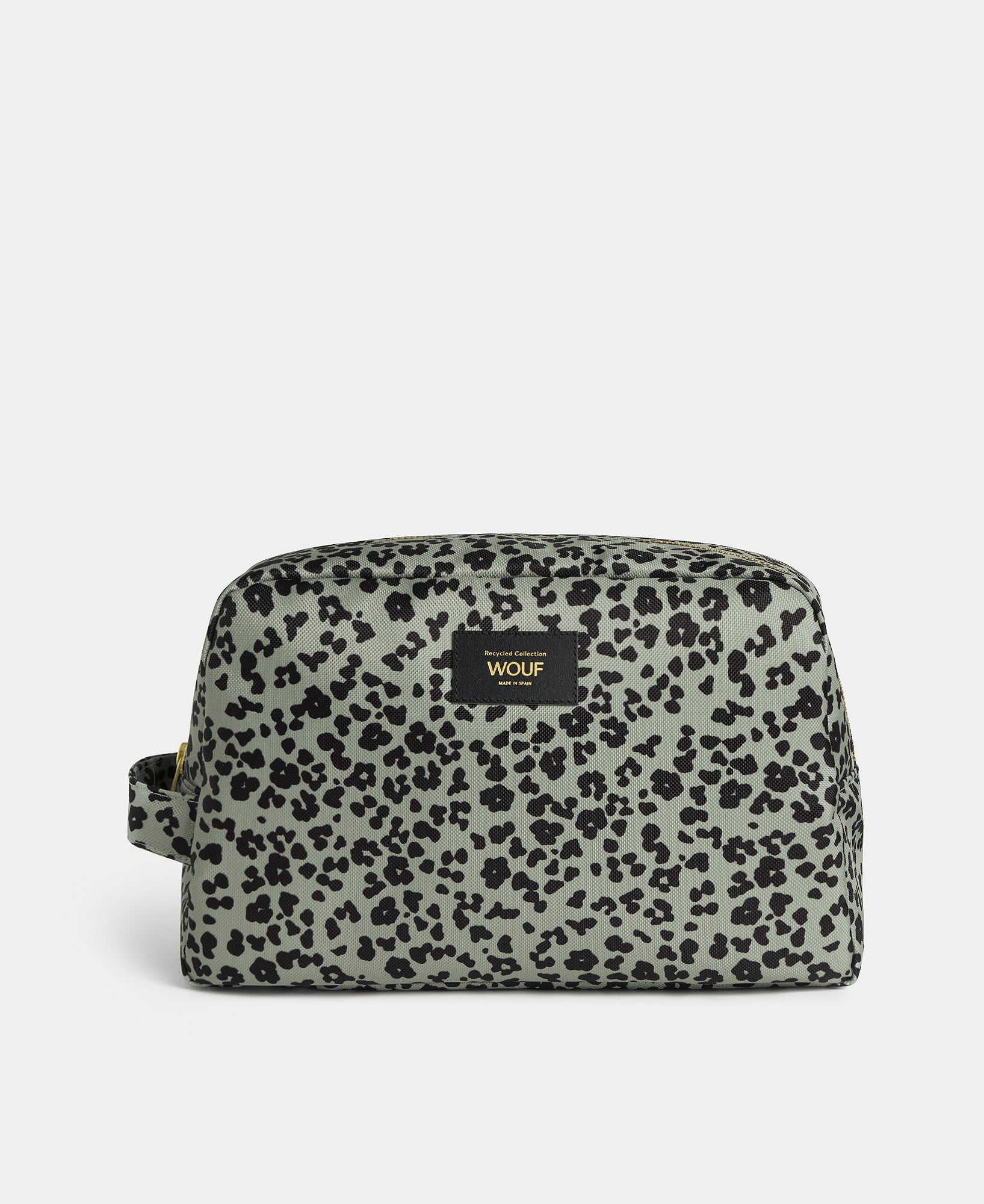 Steel Roar large toiletry bag with grey and black animal print - Wouf