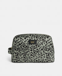 Steel Roar large toiletry bag with grey and black animal print - Wouf
