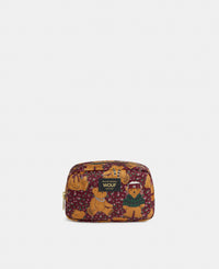 Cozy makeup bag with teddy bear print - Wouf