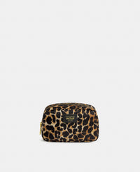 Icon makeup bag with black and brown leopard print - Wouf