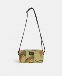 Avo Leopard mini bag with green and black leopard print - Wouf