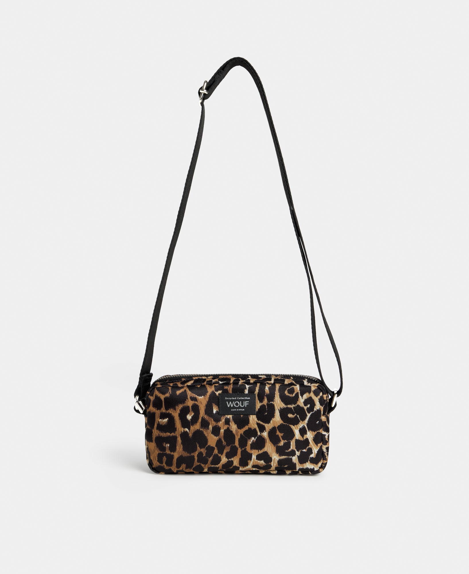 Icon mini bag with black and brown leopard print - Wouf