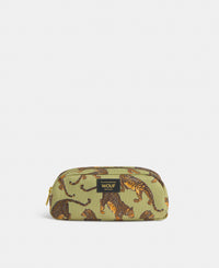 Avo Leopard pencil case with green and black leopard print - Wouf