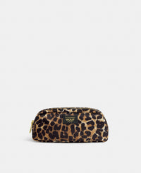 Icon pencil case with black and brown leopard print - Wouf