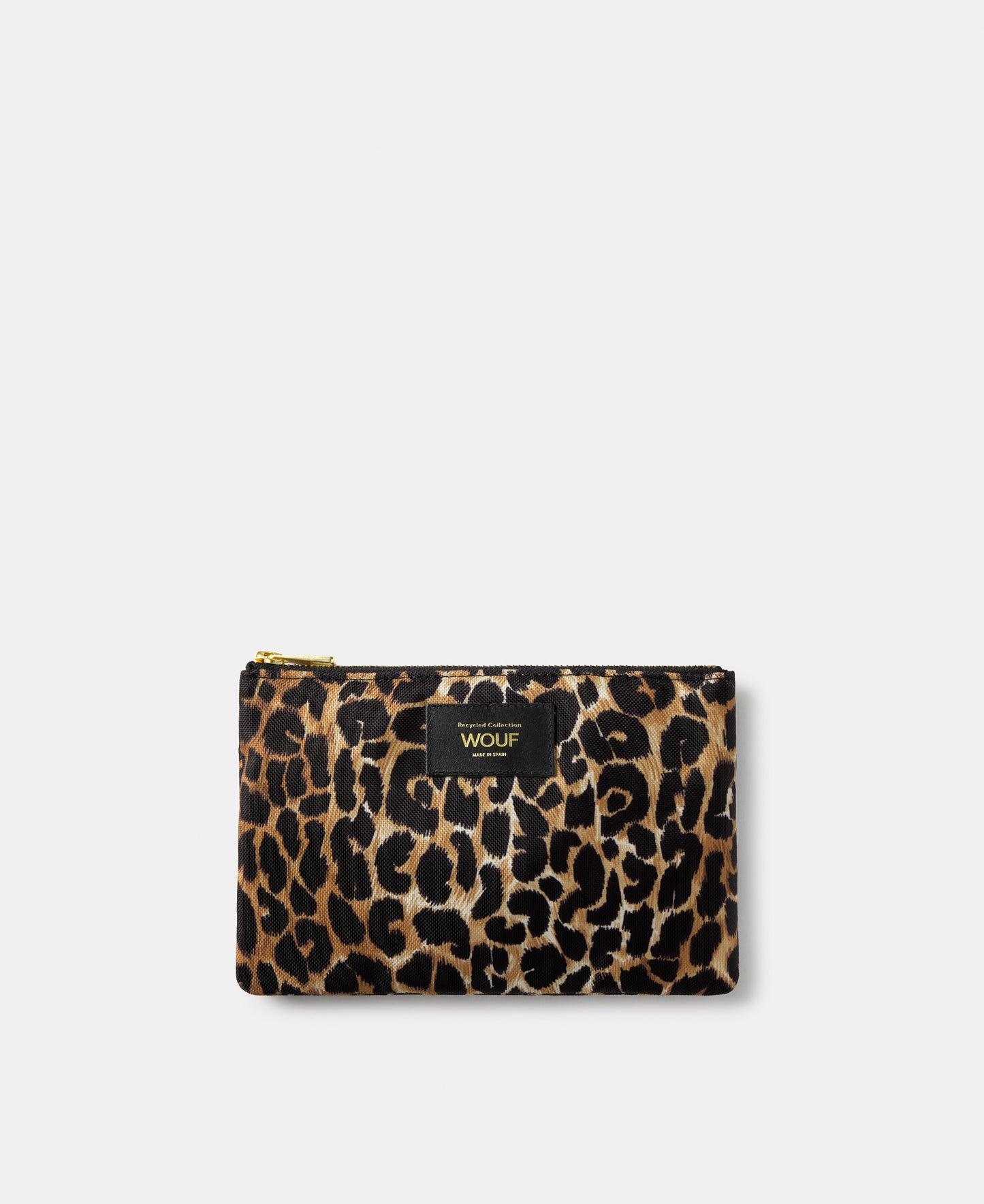 Icon pouch with black and brown leopard print - Wouf