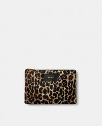 Icon pouch with black and brown leopard print - Wouf