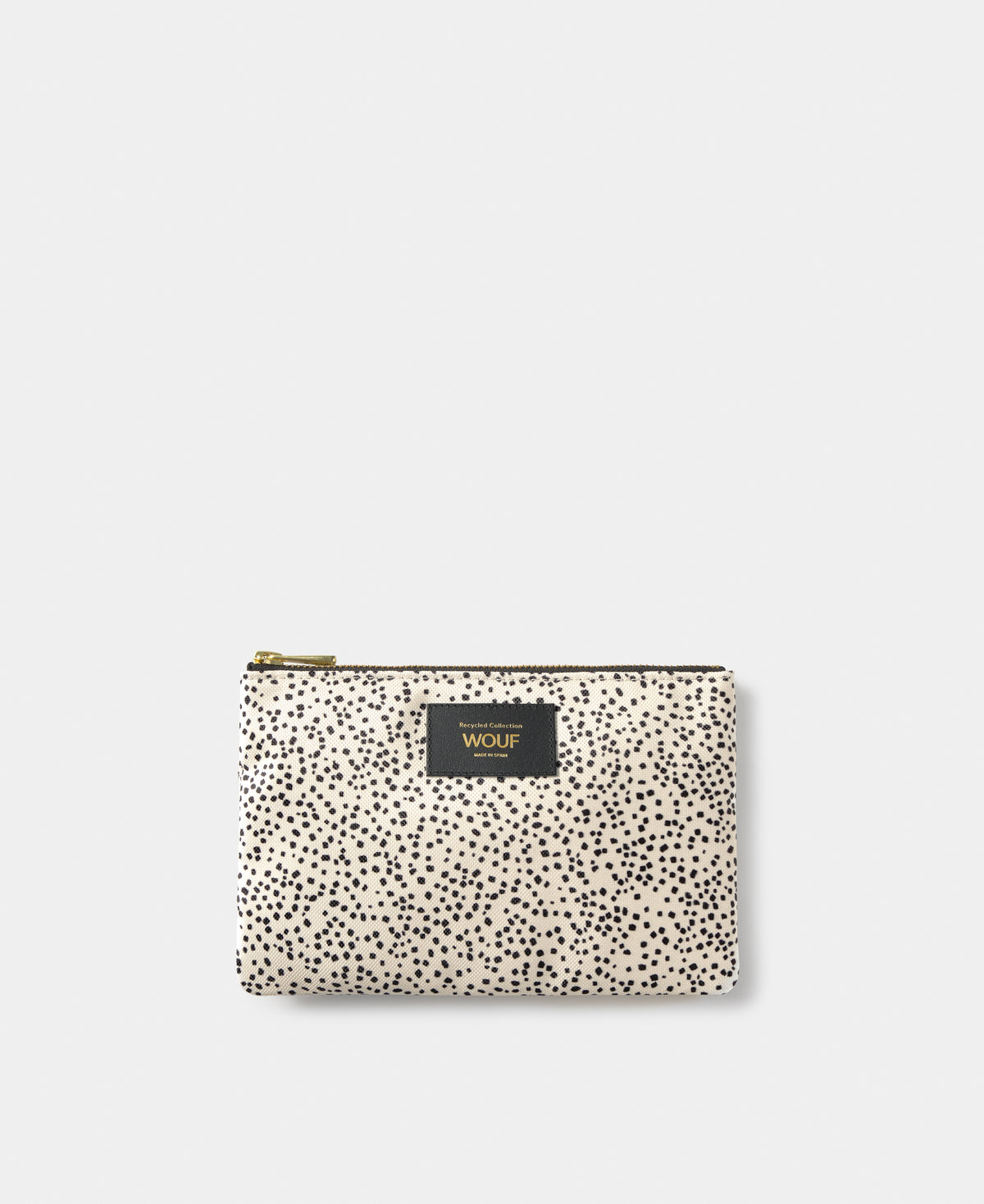 Pochette Panna à micro-imprimé beige et noir - Wouf