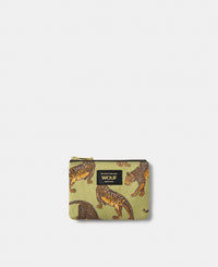 Avo Leopard small pouch with green and black leopard print - Wouf