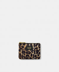 Icon small pouch with black and brown leopard print - Wouf