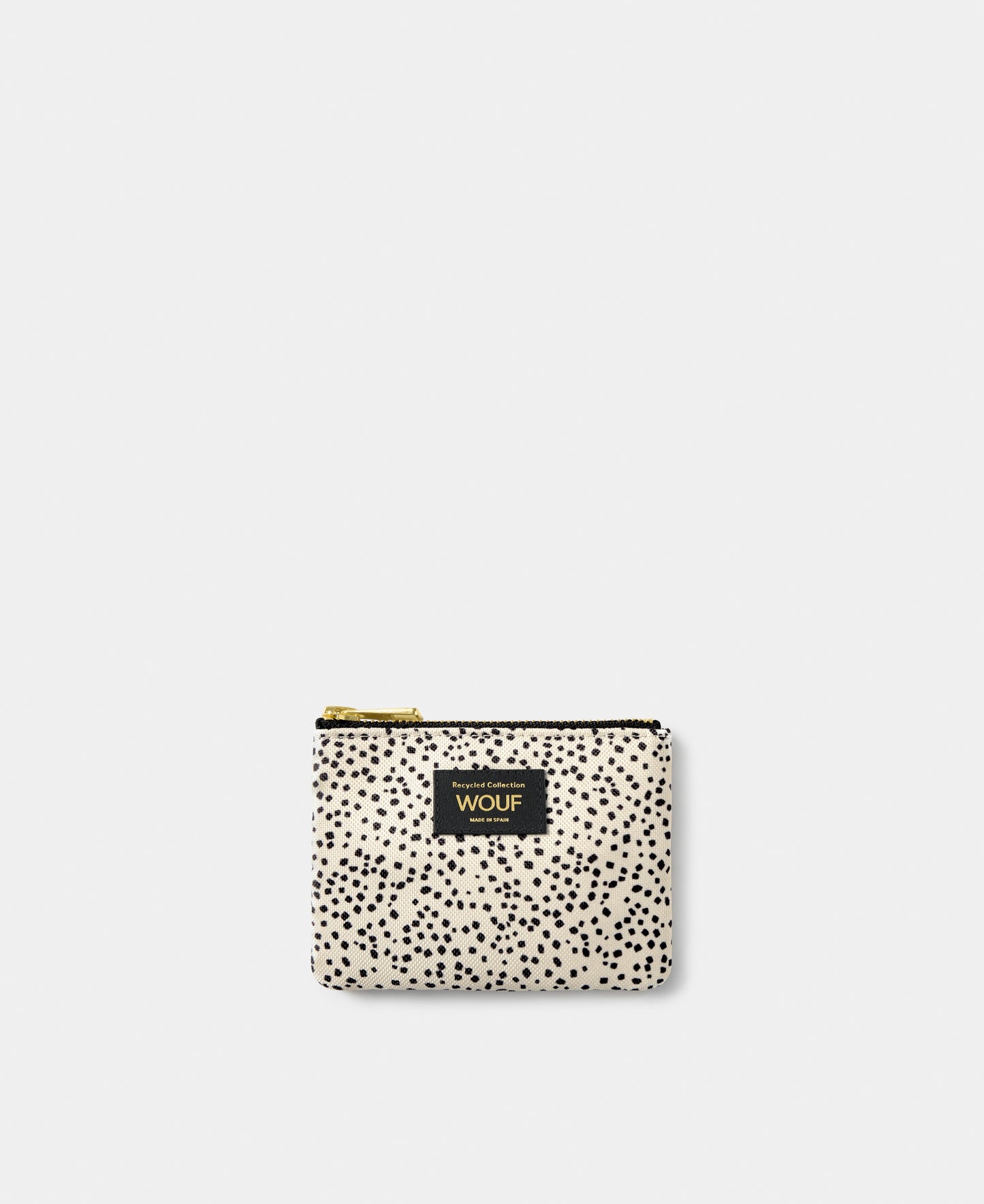 Panna small pouch with beige and black micro print - Wouf