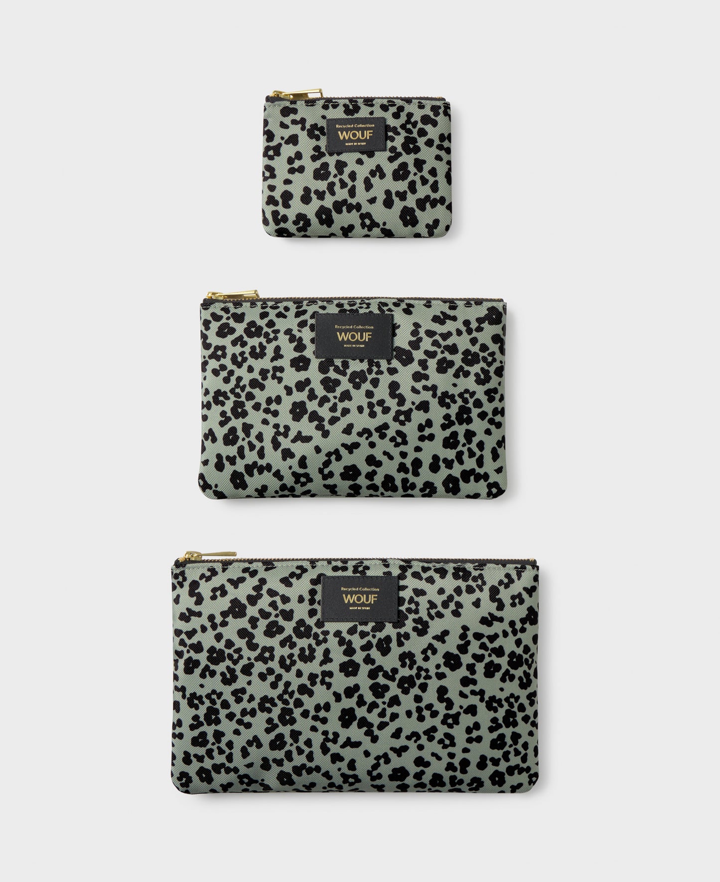 Steel Roar pouch set with grey and black animal print - Wouf