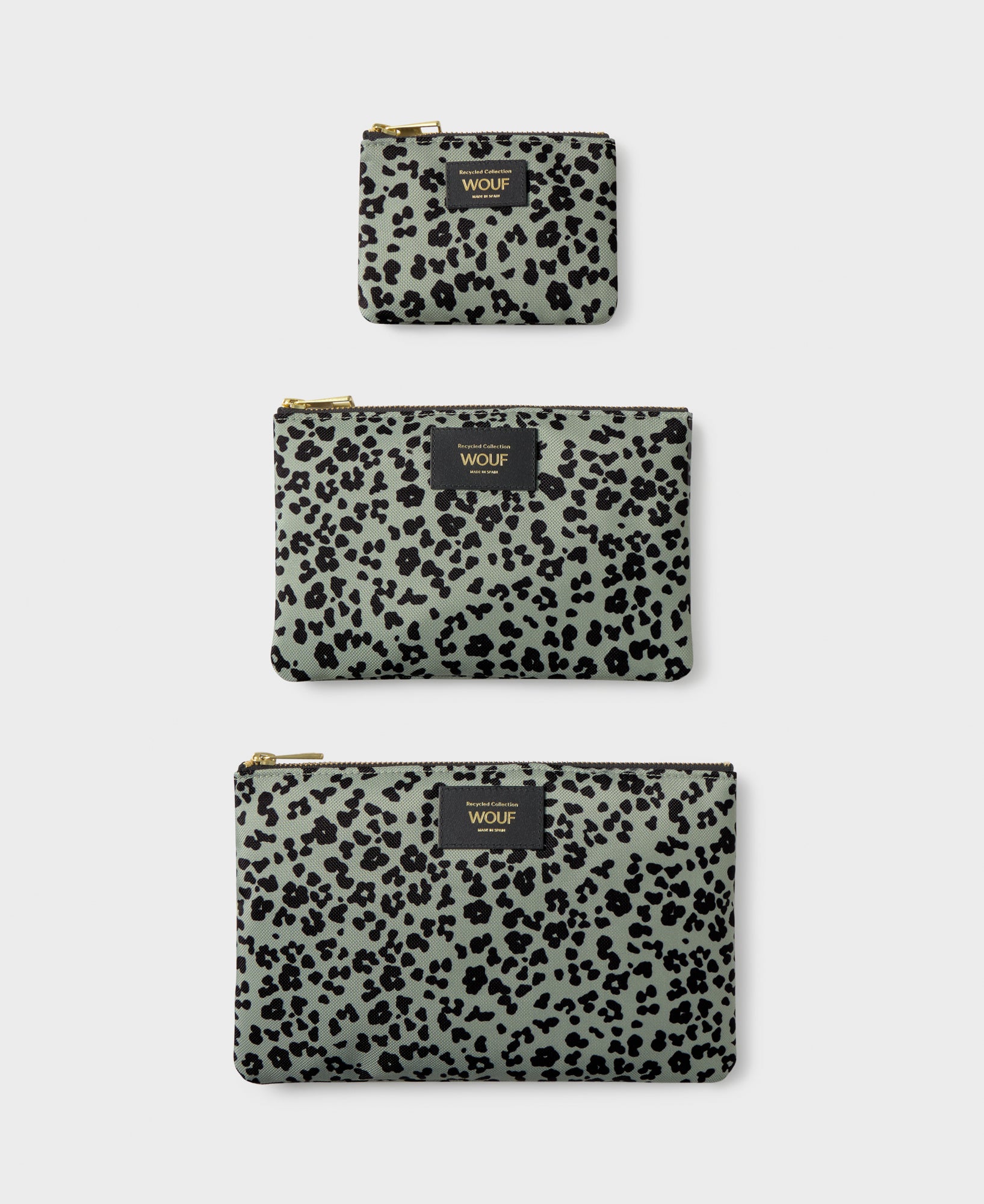 Steel Roar pouch set with grey and black animal print - Wouf
