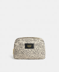 Trousse de toilette Panna à micro-imprimé beige et noir - Wouf