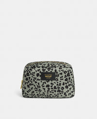 Steel Roar toiletry bag with grey and black animal print - Wouf