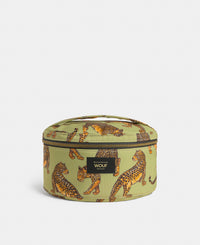 Avo Leopard vanity bag with green and black leopard print - Wouf